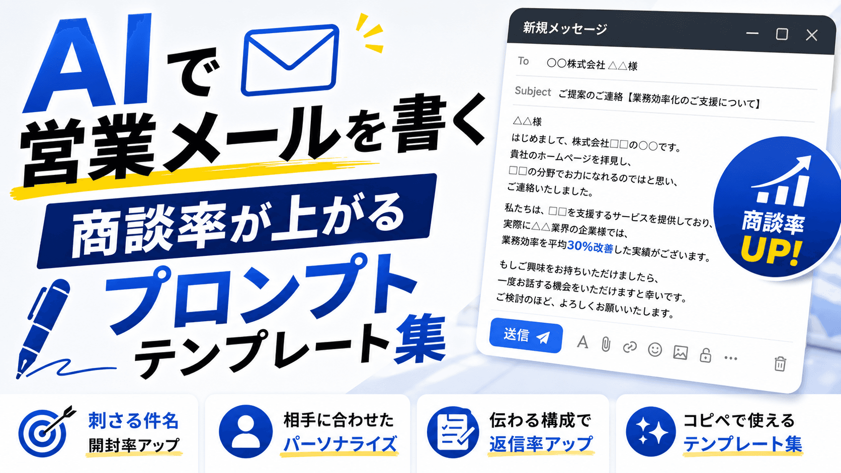 AIで営業メールを書く——商談率が上がるプロンプトテンプレート集